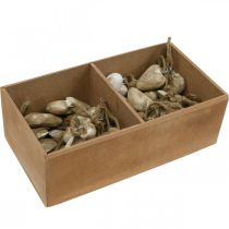 Itens Decorações de árvore de Natal com coração de madeira 4,5 cm 36 unidades