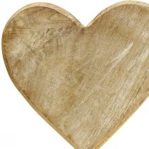 Itens Coração de madeira coração em palito deco coração madeira natural 25,5cm Alt 33cm