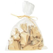 Itens Corações de madeira com casca de bétula Corações de bétula 3–4 cm 30 unidades