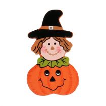Abóbora de madeira para colar laranja 18pcs 3,5cm