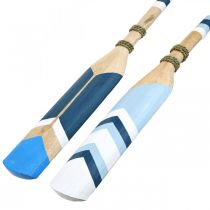 Itens Remo decorativo para parede em madeira Remo decorativo marítimo em madeira pintado 78cm