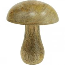 Cogumelo de madeira natural, cogumelos de madeira amarelos deco de outono 12×10cm