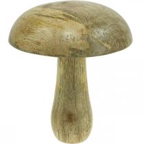 Cogumelo de madeira natural, decoração de madeira amarela outono deco cogumelos 15×13cm