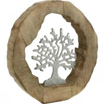 Itens Árvore de escultura deco em uma mesa de anel de madeira decoração para colocar 22×21×4cm