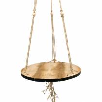 Itens Balanço de plantas, bandeja de flores em corda, cesto suspenso com macramê Ø34cm L84cm