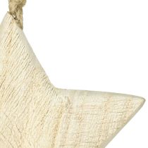 Itens Estrela de madeira natural decoração de natal madeira Ø13,5cm
