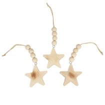 Itens Decoração de estrela de madeira cabide decorativo decoração de estrela de madeira queimada 8 × 8 × 1cm