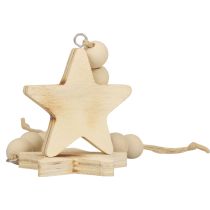 Decoração de estrela de madeira cabide decorativo decoração de estrela de madeira queimada 8 × 8 × 1cm