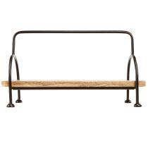 Itens Bandeja de madeira bandeja decorativa oval alongada com alça 49×18×26cm