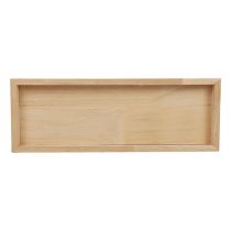 Bandeja de madeira bandeja decorativa madeira retangular natural 50×17×2,5cm