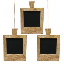 Mini placa deco para pendurar a natureza 9 × 13cm 3pcs