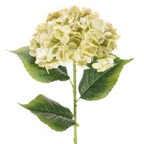 Itens Flor artificial de hortênsia com caule longo e folhas, 60 cm
