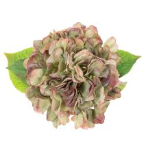 Itens Flor decorativa artificial de hortênsia com haste, 46 cm