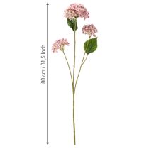 Itens Elegante flor artificial de hortênsia, um elemento decorativo duradouro, 80 cm, 2 peças.