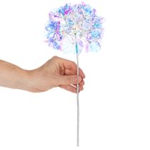 Itens Ramo artificial de hortênsia florida em cores iridescentes, 36 cm, 2 peças.