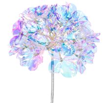 Itens Ramo artificial de hortênsia florida em cores iridescentes, 36 cm, 2 peças.
