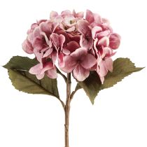Itens Hortênsia artificial realista flores de seda rosa 52cm