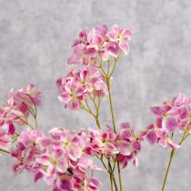 Itens Planta artificial de hortênsia, fácil de cuidar, para decoração duradoura, 110 cm, 2 peças.