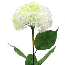 Hortênsia branca artificial 80cm