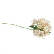 Itens Flor de jardim creme artificial hortênsia com botões 52 cm