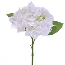 Itens Hortênsia Artificial Branco Real Touch Flowers 33cm