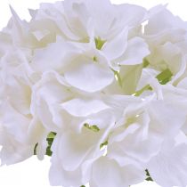 Hortênsia Artificial Branco Real Touch Flowers 33cm