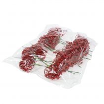 Itens Escolha de botões de hortênsia 22 cm vermelho 12 unidades