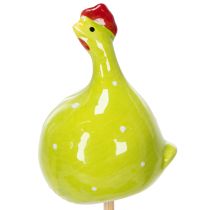 Itens Estacas decorativas em formato de galinha para arranjos florais de primavera e decoração de mesas, 7,5 cm, 4 peças