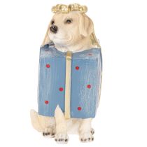 Itens Estatueta decorativa de um cachorrinho sentado em uma caixa de presente, 20 cm