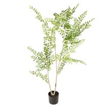 Itens Planta artificial em vaso, 130 cm de altura, verde, decorativa.
