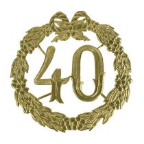 Itens Aniversário número 40 em ouro