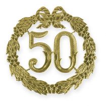 Itens Aniversário número 50 em ouro