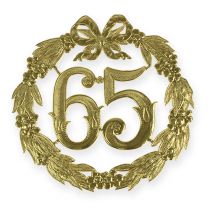 Itens Aniversário número 65 em ouro