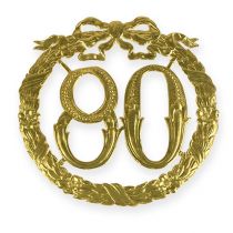 Itens Aniversário número 80 em ouro