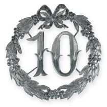 Aniversário número 10 em prata