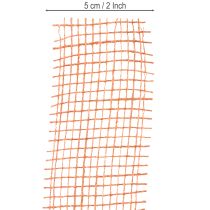 Itens Fita de juta, fita de malha, juta, ecológica, vermelho terracota, 5 cm de largura, 40 m de comprimento