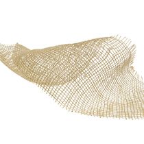 Itens Fita de juta natural, 15 cm de largura, 40 m de comprimento.