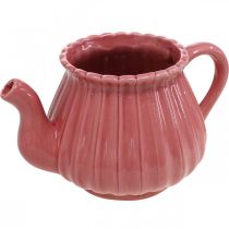 Bule decorativo vaso de cerâmica rosa, vermelho, branco L19cm 3pcs