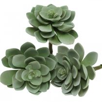 Suculenta artificial deco plantas artificiais verdes 11 × 8,5 cm 3 peças