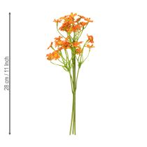 Itens Buquê artificial de camomila para decoração sazonal, 27 cm, 3 peças.