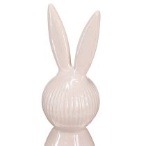 Itens Estatueta decorativa de coelho em cerâmica para design de interiores moderno, 22 cm