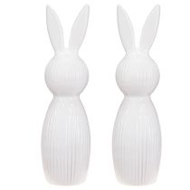 Itens Miniatura de coelho como objeto decorativo para arranjos modernos de primavera, 22 cm, 2 peças