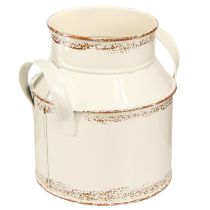 Itens Jarra decorativa de metal “Original 1982” Creme Ferrugem H16cm 2 peças