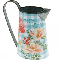 Vaso de flores deco jarro de metal vintage decoração de jardim plantador H23cm