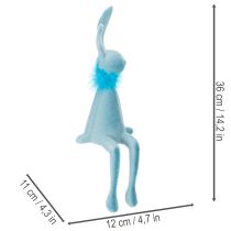 Itens Coelhinho decorativo fofo para a Páscoa, enfeite de prateleira para janela, 36 cm, 2 peças.