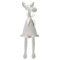 Itens Rena de Natal de pernas compridas, para decoração de prateleira, 54 cm