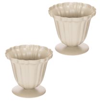 Itens Tigela decorativa, troféu cor creme, pequena, 10 cm