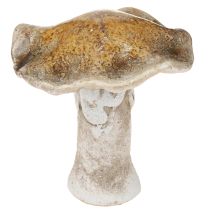 Itens Decoração de mesa de cerâmica com cogumelos, vermelho, marrom, amarelo, H6cm, 6 peças