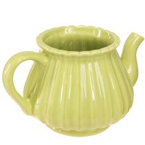 Itens Bule decorativo em cerâmica rosa verde 19,5×13,5×11cm 2 un