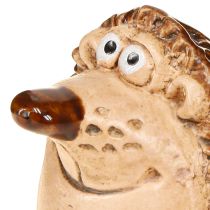 Itens Figura de decoração de ouriço de cerâmica, decoração de outono, pintada à mão, H7cm, 3 peças